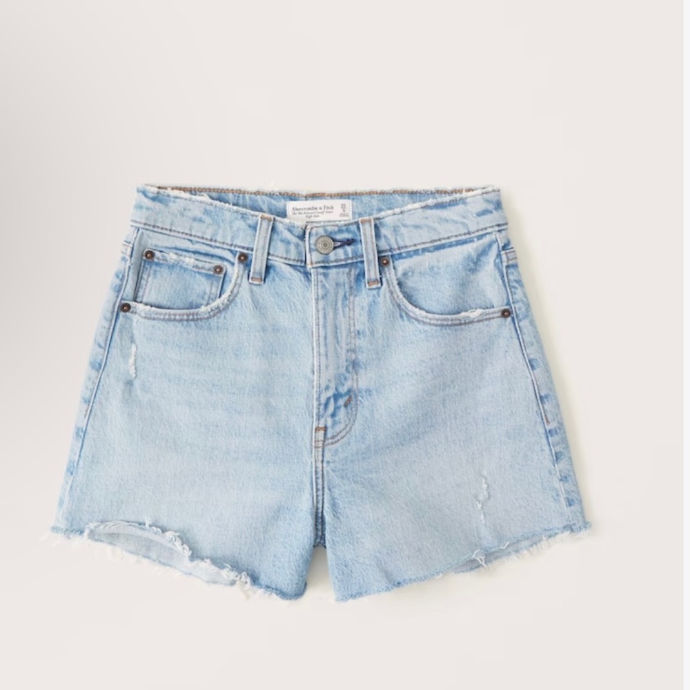 Abercrombie Curve Love 90s relaxed Cutoff Shorts